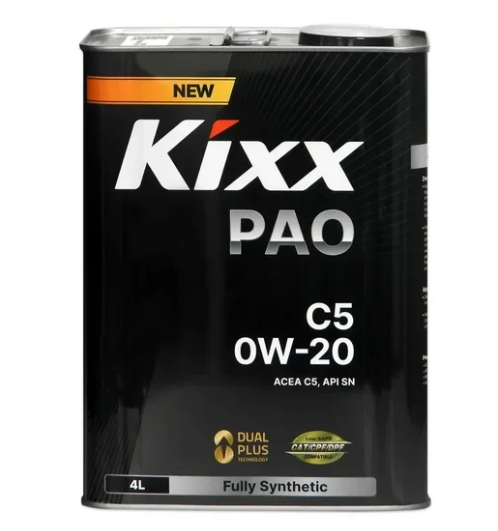 Масло моторное Kixx PAO C5 0W20 синтетическое 4л.