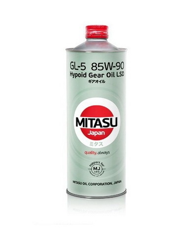 MJ412 Масло трансмиссионное MITASU  LSD 85W90 1L (forTOYOTA)  минеральное (1/20) Япония.