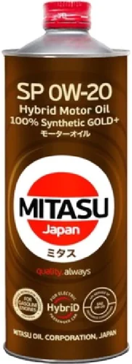 MJP02h1 MITASU GOLD Plus SP 0W20 (1L) синтетическое мотор.масло для бензинз.дв.(1/20) Япония.