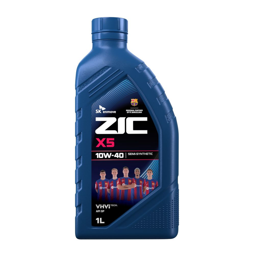 Масло моторное ZIC X5 10W40 SP полусинтетическое 1л.