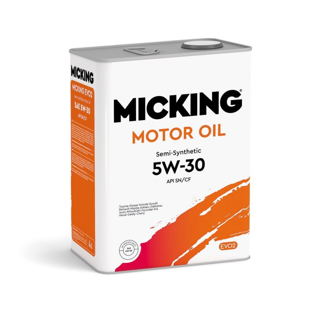 Масло моторное Micking Motor Oil EVO2 5w30 SN/CF полусинт 4л