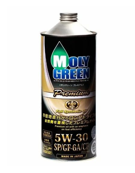 Масло моторное MOLYGREEN PREMIUM 5W-30 SP/GF-6A/CF (1.0л.)