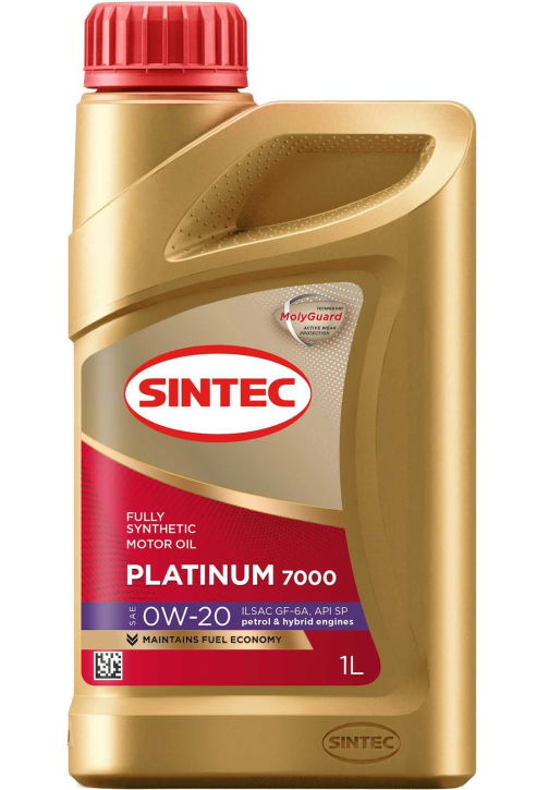 Масло моторное SINTEC PLATINUM 7000 0W-20 GF-6 SP синтетическое 1л.