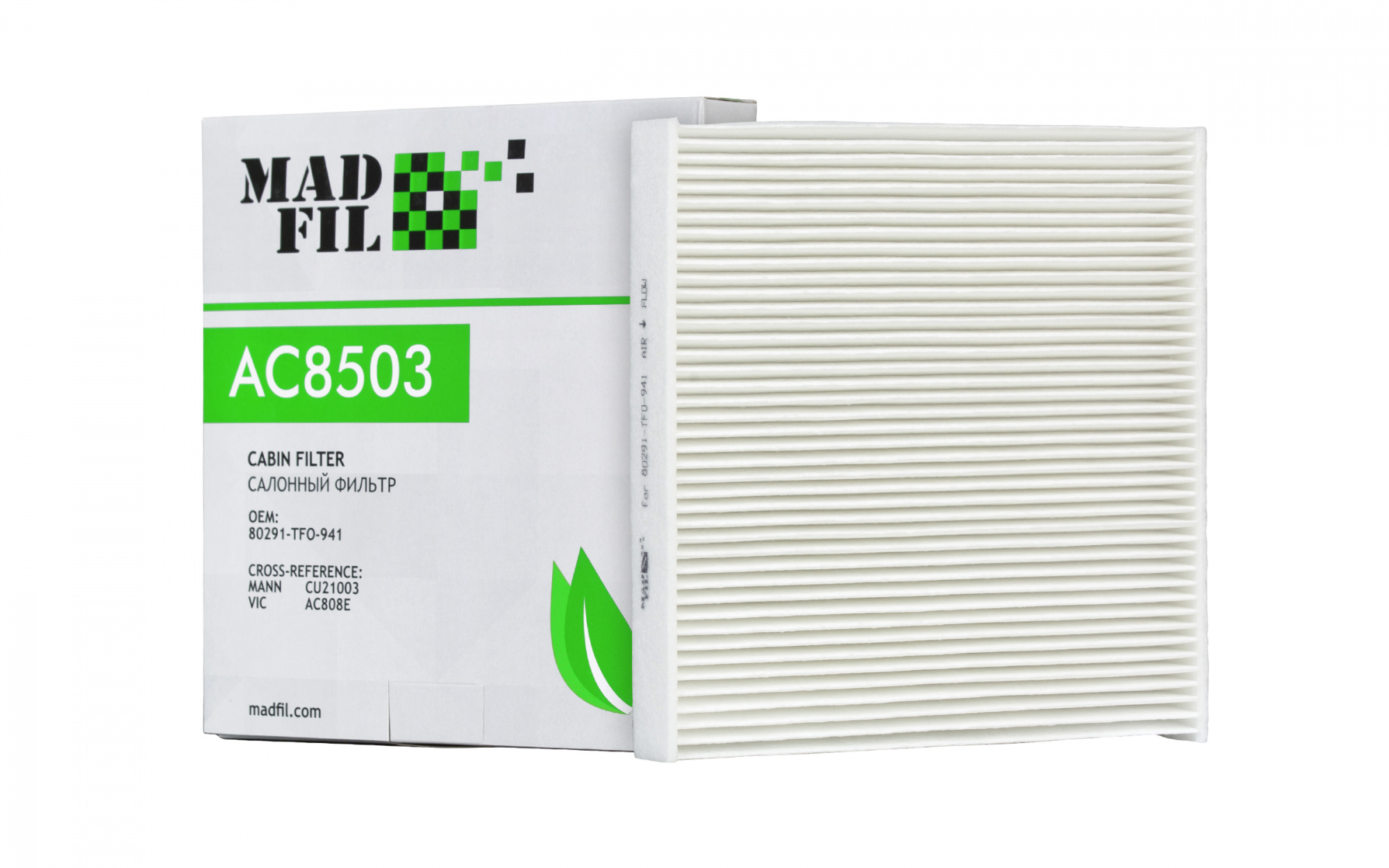 Фильтр салона MADFIL AC-808 (8503) 