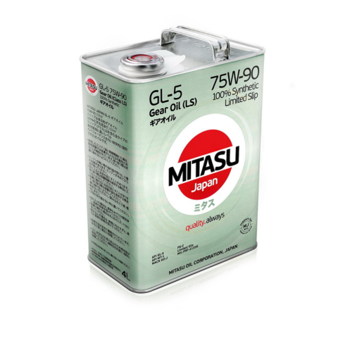 MJ411 Масло трансмиссионное  MITASU LSD 75W90 (4L) синтетическое (1/6) Япония.