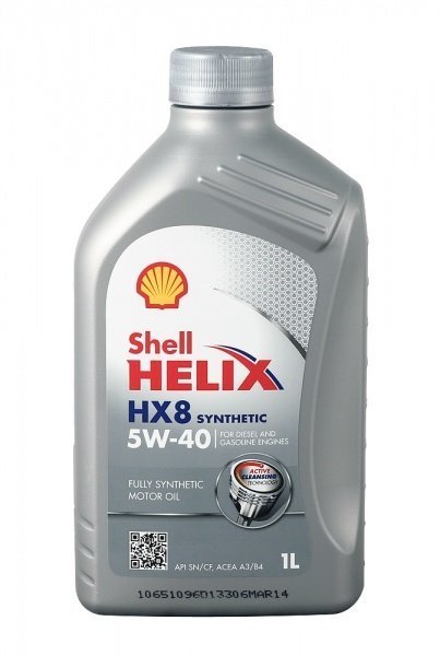 Масло моторное Shell Helix HX8 5W-40 Синтетическое 1л.
