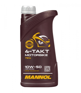Масло моторное MANNOL 4-Takt Motorbike 10w50 (1л) API SN/JASO MA/MA2 