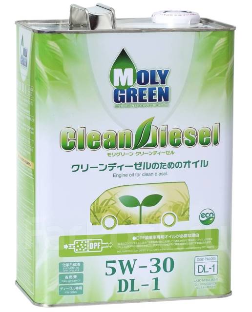 Масло моторное MOLYGREEN Diesel 5W30 DL-1 4л