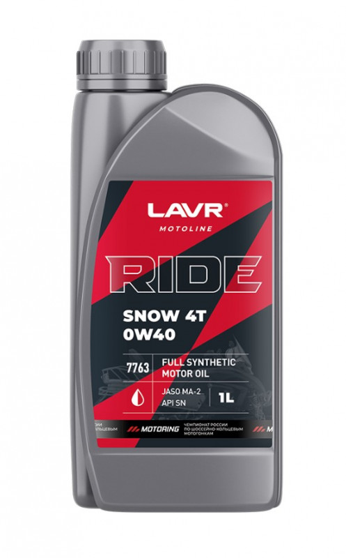 LAVR 7763 MOTO RIDE 4T SNOW 0W40 SN 1л полн.синт