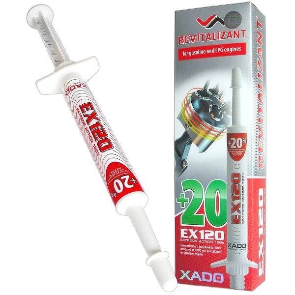 XADO Revitalizant EX 120 для бензиновых двигателей (шприц 8 мл)