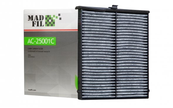 Фильтр салона MADFIL AC-407C (AC-25001C) угольный