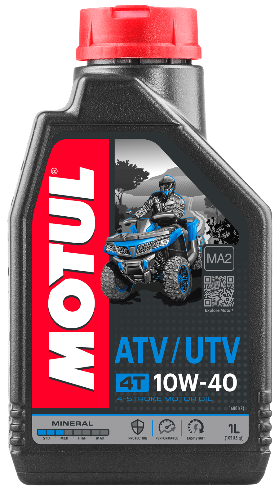 Масло моторное MOTUL 4Takt Квадро ATV-UTV Quad 10W40 SL 1л Минеральное