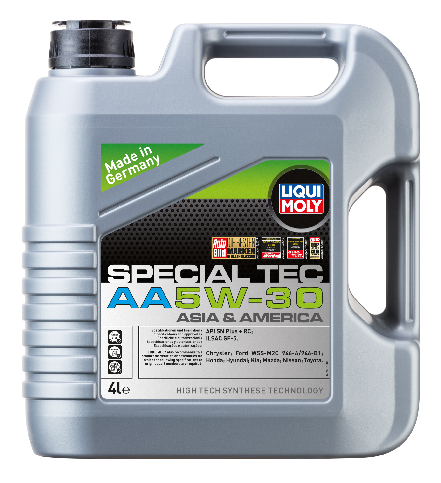 Масло моторное LIQUIMOLY Longtime Special Tec AA SQ GF-7A 5W30 синтетическое 4л. 