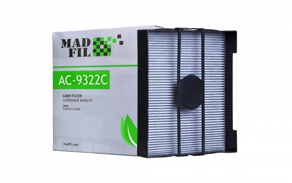 Фильтр салона MADFIL AC-9322C угольный