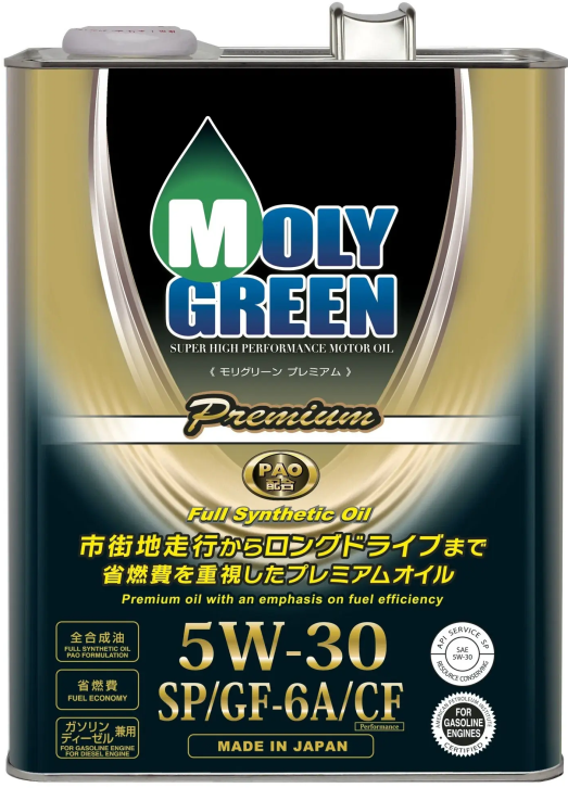 Масло моторное MOLYGREEN PREMIUM 5W-30 SP/GF-6A/CF (4.0л.)