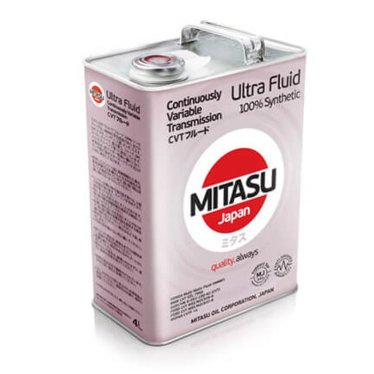 MJ329G Жидкость АКПП MITASU CVT ULTRA FLUID (for SUBARU LINEARTRON) Синтетик. 4L (1/6) Япония, шт.
