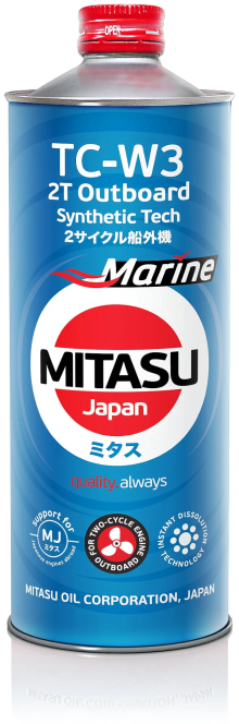 Масло моторное MITASU 2-Takt Для водной техники MJ923 Синтетика MARINE 2T OUTBOARD TC-W3 1л