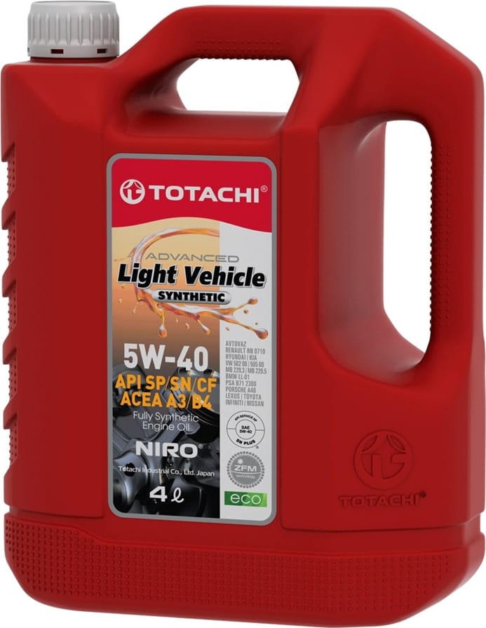 Масло моторное TOTACHI NIRO LV SN/CF 5W-40 синтетическое 4л.