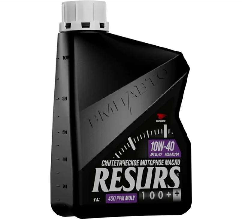 Масло моторное ВМПАВТО Resurs 10w40 (A3/B4; SL/CF), канистра 1л.	