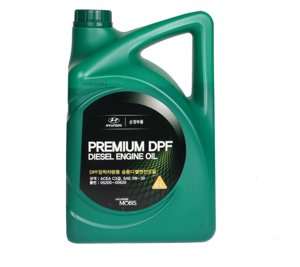 Масло моторное HYUNDAI Premium DPF Diesel 5W30 C3 синтетическое 6л.