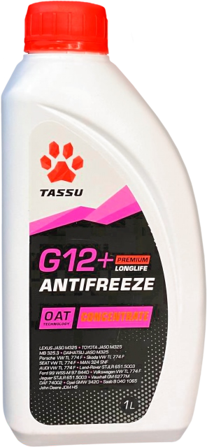 TASSU ANTIFREEZE Red G12+ Concentrate 1л. 