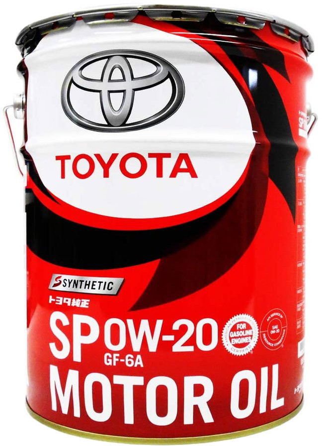 Масло моторное TOYOTA MOTOR OIL SP 0W20 синтетическое 20л. Япония.