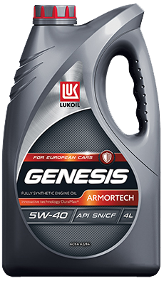 Масло моторное ЛУКОЙЛ GENESIS ARMORTECH 5W40 SQ синтетическое 4л.  