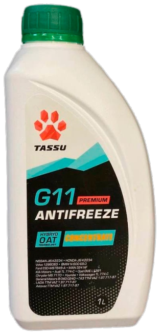 TASSU ANTIFREEZE Green G11 Concentrate 1л. 