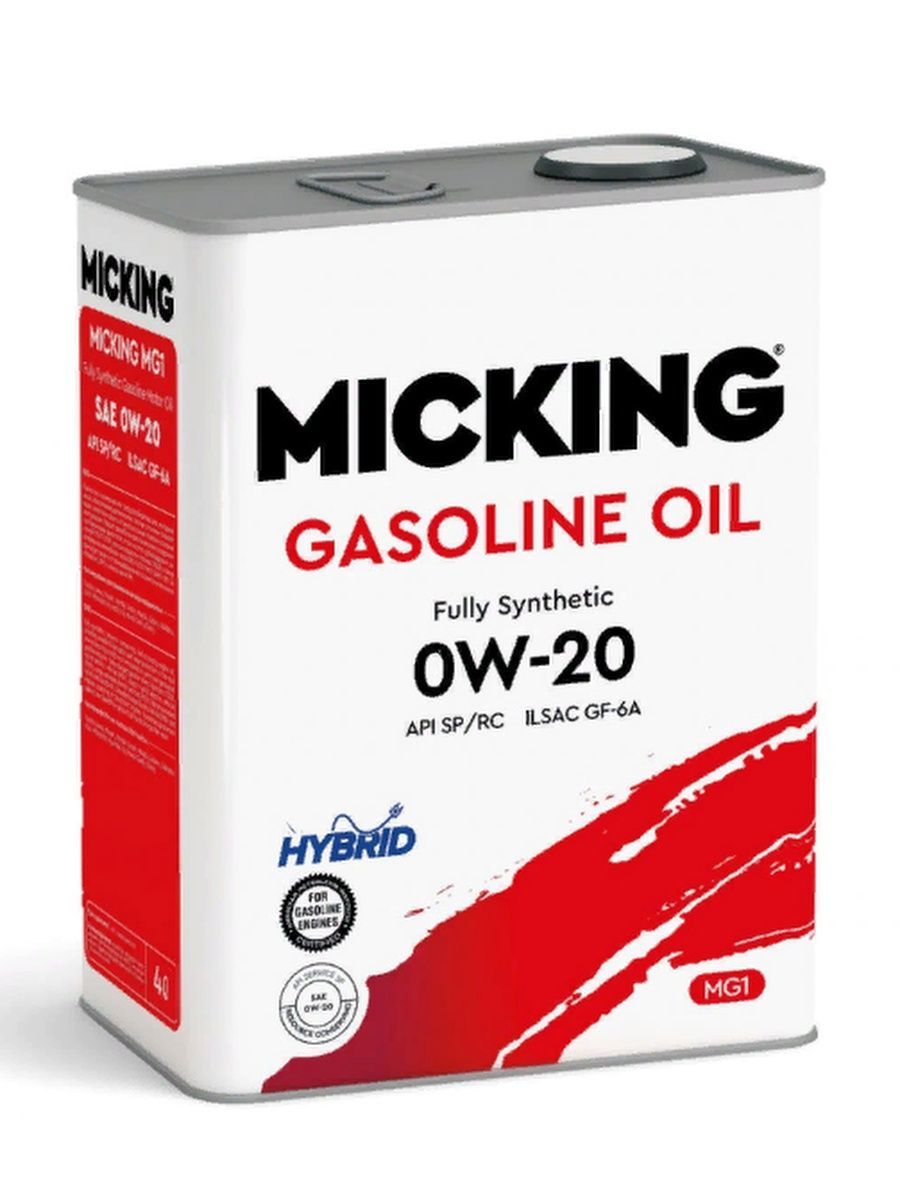 Масло моторное Micking Gasoline Oil MG1 0w20 SP/RC 4л