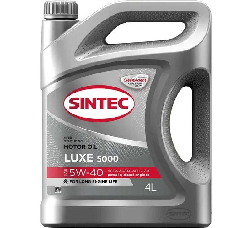 Масло моторное SINTEC LUXE 5000 5W40 SL/CF 4л. полусинтетическое