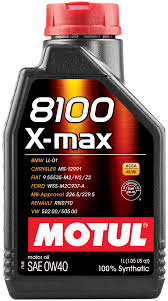 Масло моторное Motul авто 8100 X-max 0W40 синтетическое 1л. (102885, 104531)