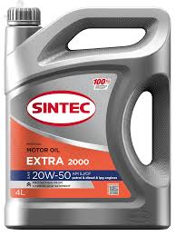 Масло моторное SINTEC EXTRA 2000 20w50 SJ/CF минеральное 4л.